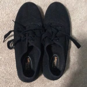 Black laced shoes